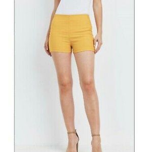 NEW! Too Cute & Comfy Hidden Elastic Pull-On Mustard Shorts